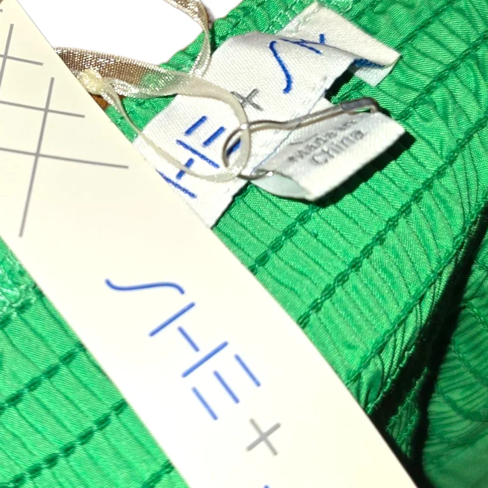 She+Sky Green Ruffled Sleeveless Dress - Picture 7 of 7